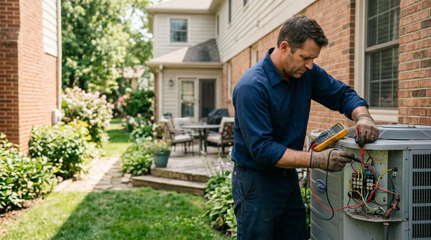 HVAC technician working near Lefor, ND